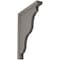 Ekena Millwork 1 1/2"W x 9"D x 11"H Hamilton Traditional Wood Vintage Decor Bracket, Reclaimed Grey BKTWD01X09X11HAGY - alternate 1
